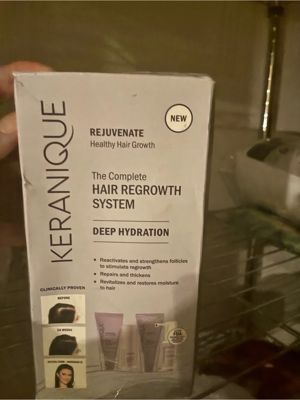 Keranique Regrowth System for Women - with minoxidil Anti hair loss Complete set